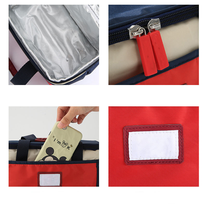 wellpromotion neue Lunch-Kühltasche Oxford-Stoff dicke Kühltasche isolierte Mode-Aluminiumfolie mit Handtrage-Kühltaschen