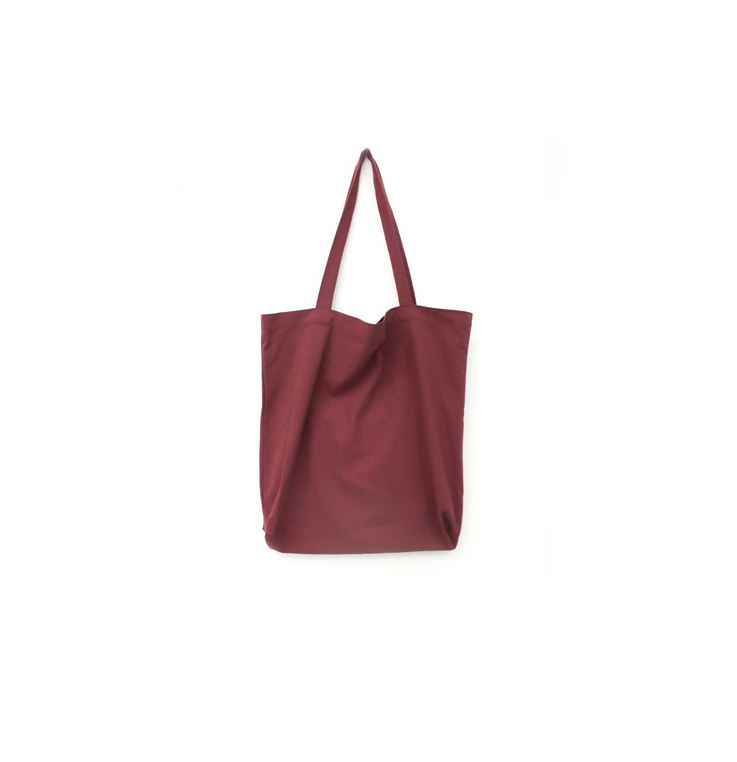 Neue Luxus-Einkaufstasche aus burgunderfarbenem Segeltuch mit wiederverwendbaren Einkaufstaschen