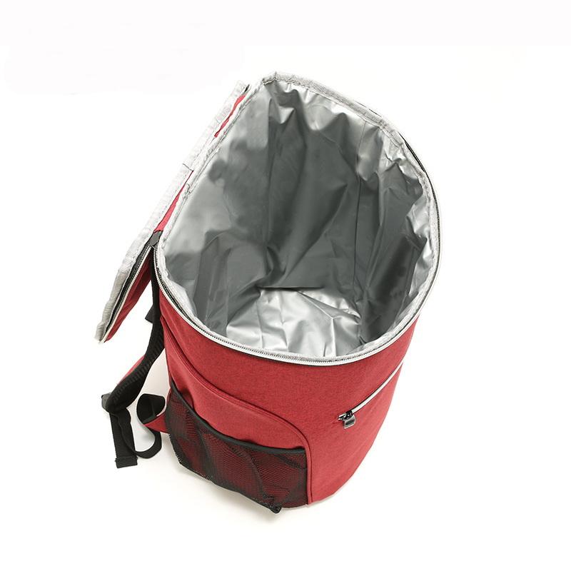 Einfarbige Kühler-Rucksack-Taschen, isolierte Tasche mit wasserdichtem PEVA-Material