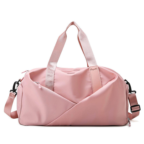 Kundenspezifisches Logo-Rosa-Sporttasche-Frauen-wasserdichte Art- und Weiseduffel-Einkaufstasche-Gepäck-Duffle-Reisetasche
