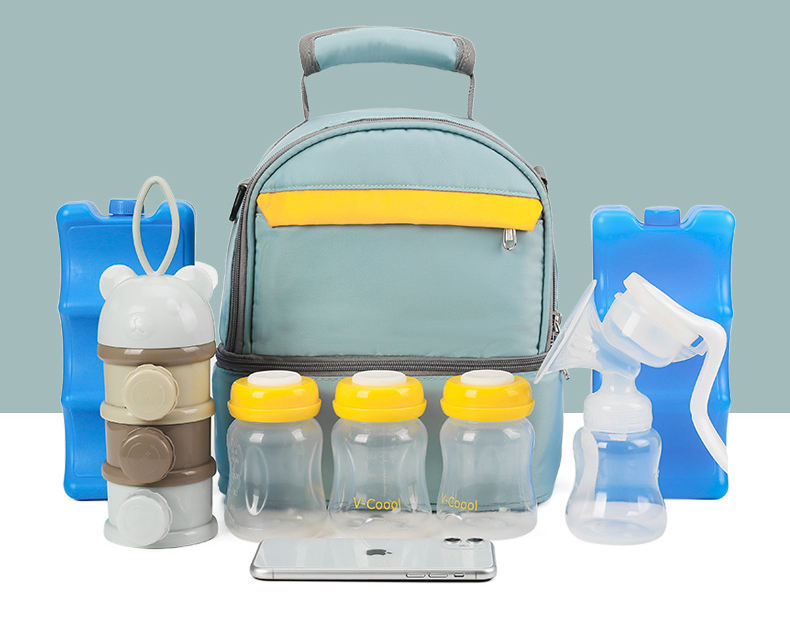 Baby-Kindertagesstätte Reise isolierte Thermo-Kühltasche Muttermilch zurück zur Arbeit Kleine Kühltasche der stillenden Mutter für Muttermilch