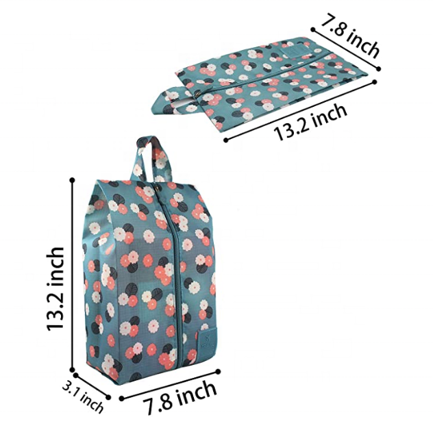 Tragbarer Reise-Schuhbeutel-Organizer, wasserdichtes Nylon, platzsparende Aufbewahrung