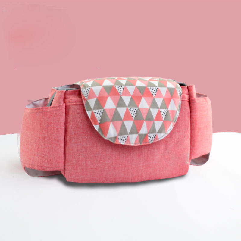 Große Windeltaschen Kinderwagen Tragbare Kinderwagen-Hängetasche mit Getränkehalter