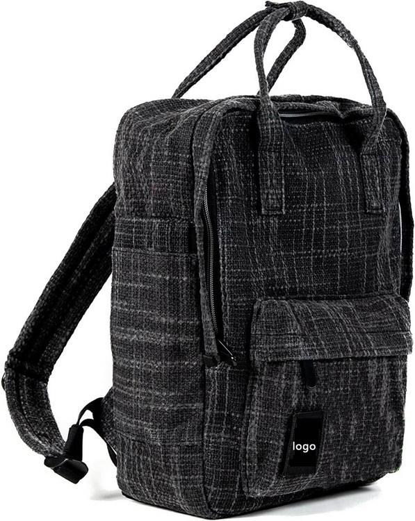 Umweltfreundlicher Outdoor-Rucksack aus 100 % Hanf, geruchsfester Rucksack aus natürlichem Hanf-Jute-Computer-Tagesrucksack