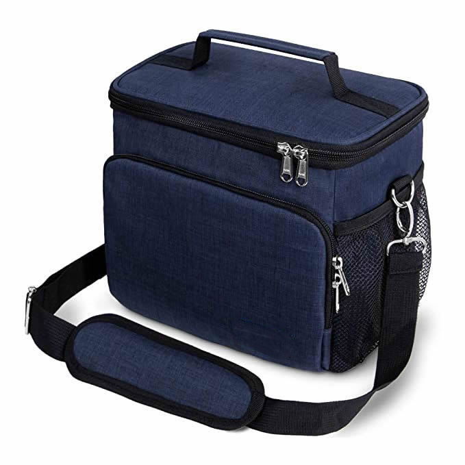 2022 neue Tote Mittagessen isolierte Bierdosen Kühltasche Thermo-Frucht-Lebensmittel-Liefertasche mit langem Riemen