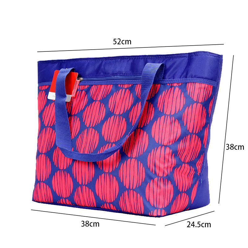 2022 maßgeschneiderte Lunch-Kühltasche Oxford-Stoff dicke Kühltasche isolierte Mode-Aluminiumfolie mit Handtrage-Kühltaschen