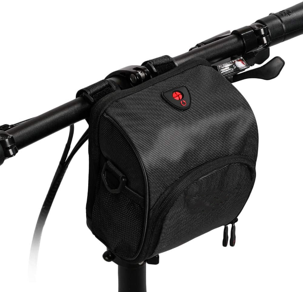 Heißer Verkauf schwarz strapazierfähiges Material wasserabweisende E-Scooter-Tasche professionelle Fahrradlenkertasche