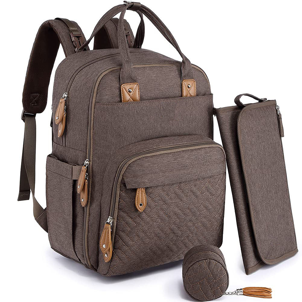 Der Günstigste Preis Großhandel Neue Design Mama Baby Tasche Tragbare Filz Wickeltasche Baby Windel Wandern Rucksack Babytrage