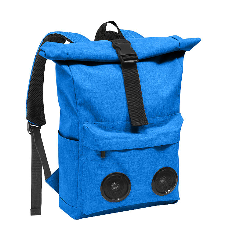 Herren Anti-Diebstahl-Laptop-Rucksack mit Logo für Schulwanderrucksäcke Große Kapazität mit Musiklautsprecher