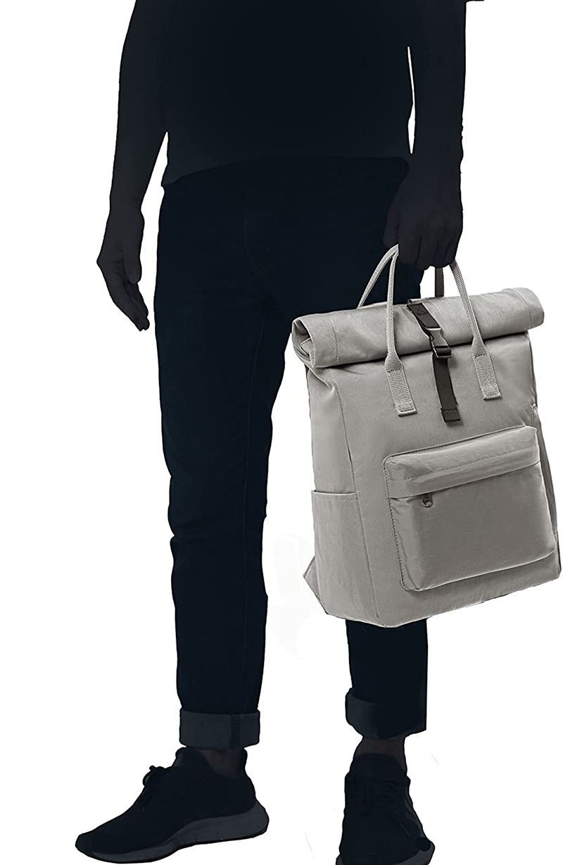 Reisearbeitsfester Laptop-Rucksack zum Aufrollen, moderne Mode-Freizeit-Buchtasche, College-Rucksack für Frauen