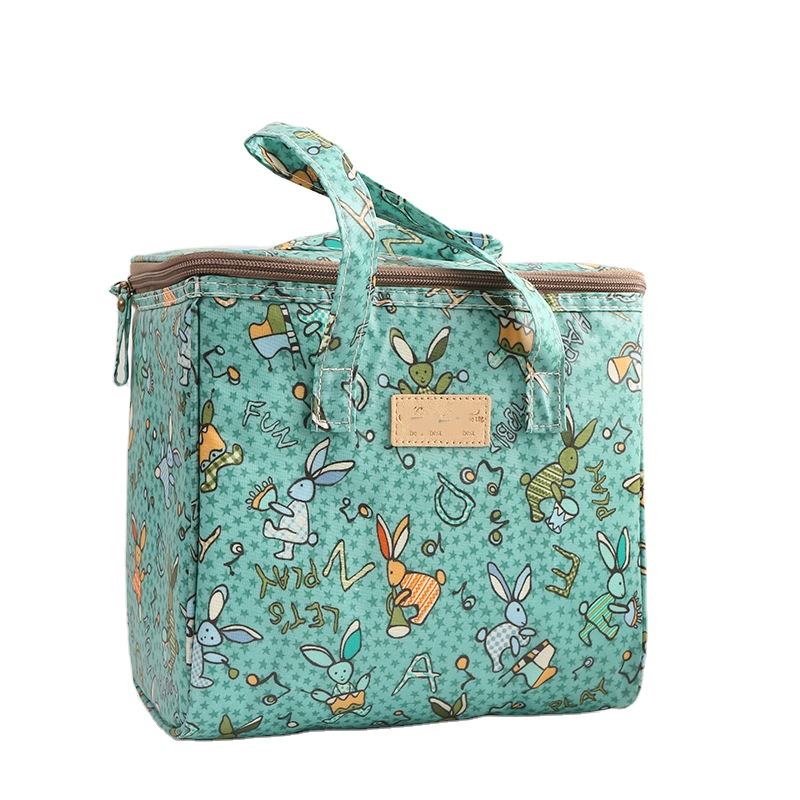 neue frauen mittagessen kühltasche Oxford stoff dicke kühltasche isoliert mode aluminiumfolie mit handtrage kühltaschen