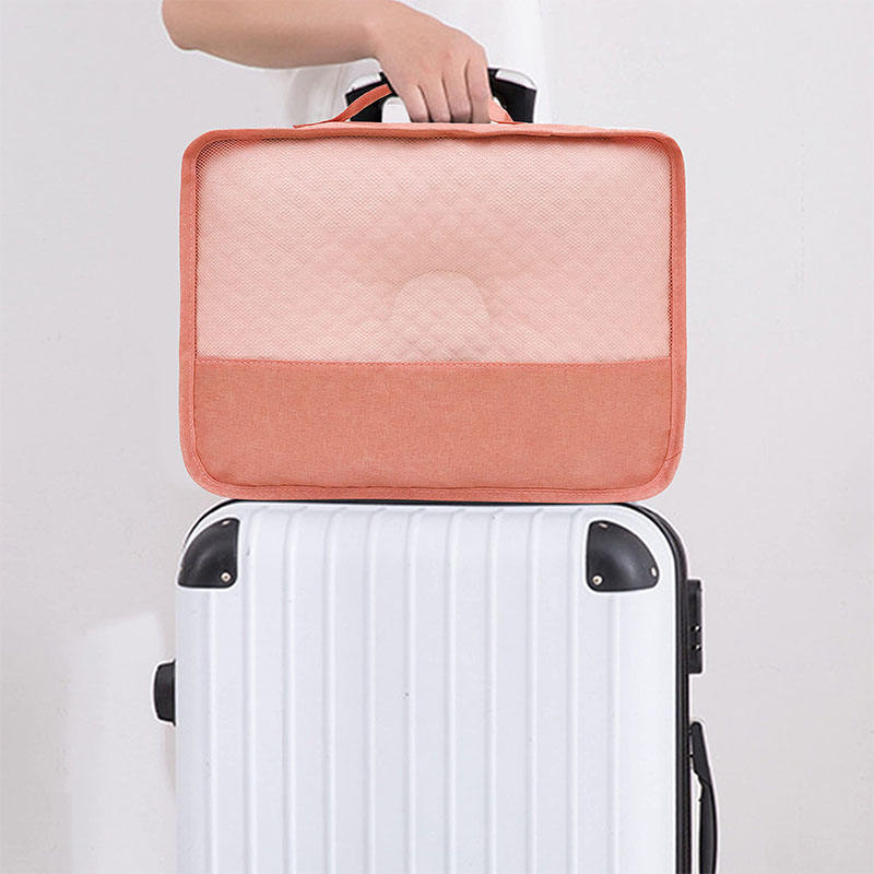 Wasserdichtes, langlebiges 8-teiliges Set, Kleidertaschen, Kosmetiktasche, Reiseverpackungswürfel für Gepäck