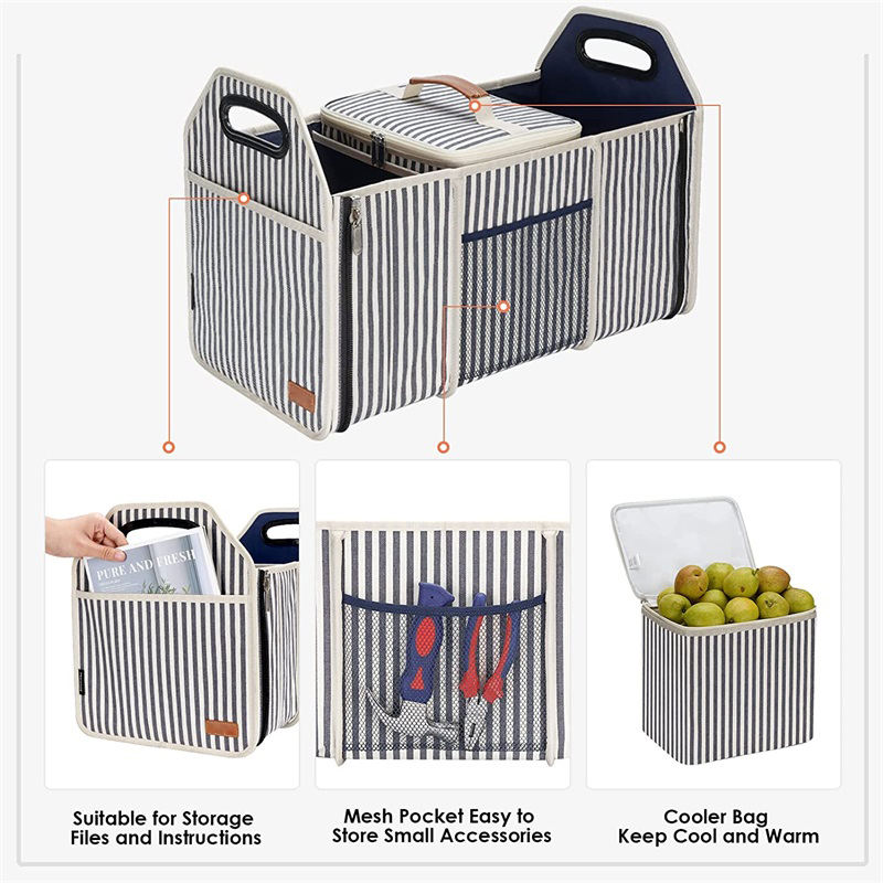 Custom Car Trunk Organizer und Storage Car Folding Storage Organizer mit Cooler Suv Trunk Target Tool Box Bag