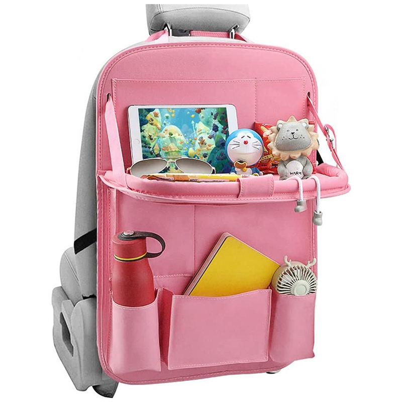 Auto-Aufbewahrungs-Organizer mit faltbarem Tischablage-Tab Auto-Rücksitz-Organizer mit Tablett-Stuhl-Organizer Autositz-Rückenlehnen-Aufbewahrungstasche