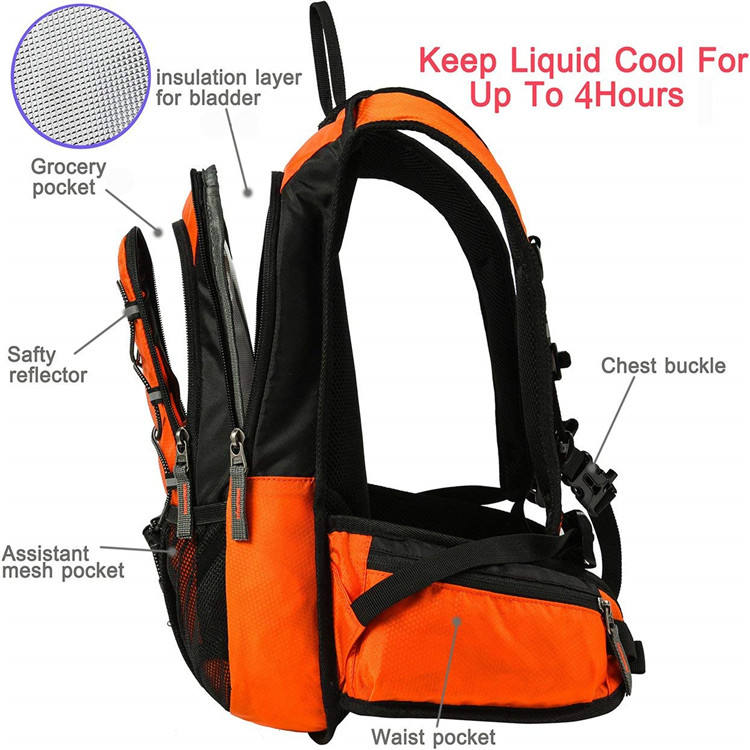 Trinkrucksack, ultraleichter Wasserrucksack mit BPA-freier Wasserblase zum Laufen, Wandern, Reiten, Camping, Radfahren