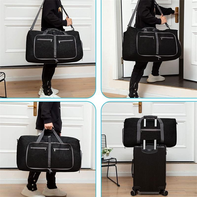 Modedesign Weekender Gepäck Seesäcke schwarz grau gelb Wochenendreisetaschen
