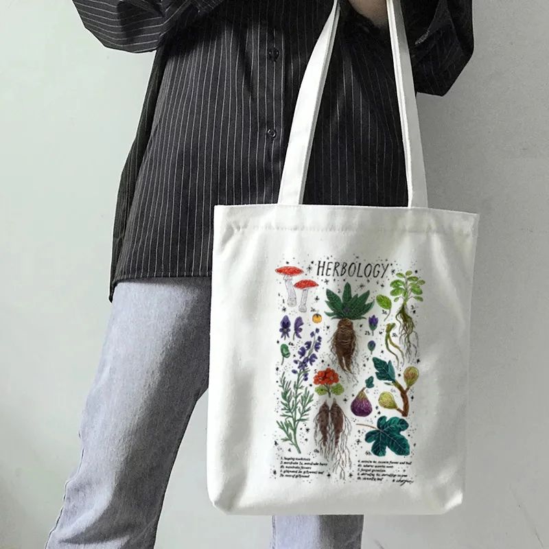 Strapazierfähige Wochenend-Einkaufstasche aus Öko-Baumwolle Reise-Schulter-Einkaufstasche aus Segeltuch