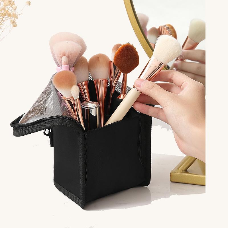 Neue Art von Kosmetik-Make-up-Taschen Make-up-Pinsel-Organizer-Tasche mit Mesh