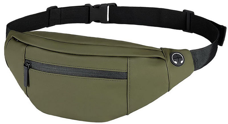 Anpassbare wasserdichte Reise-Walking-Sport-Gymnastik-Gürteltasche Gürtel-Bauchtaschen-Leder-Gürteltasche für Männer