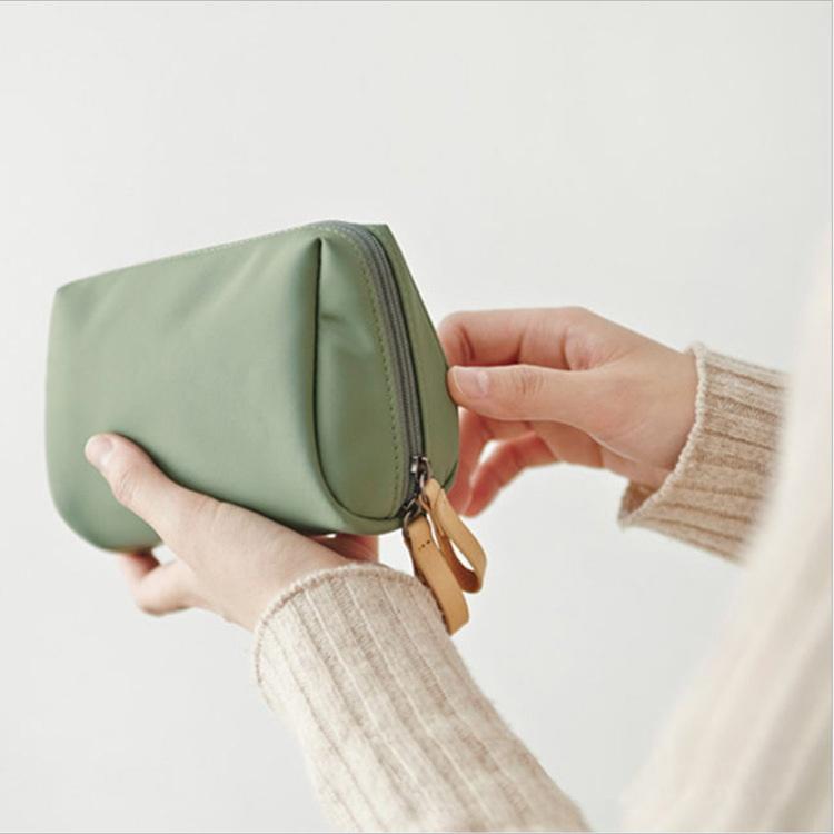 Grüne reisende tragbare Make-up-Tasche Make-up-Halter kosmetische Reißverschlusstaschen Kulturbeutel für Mädchen