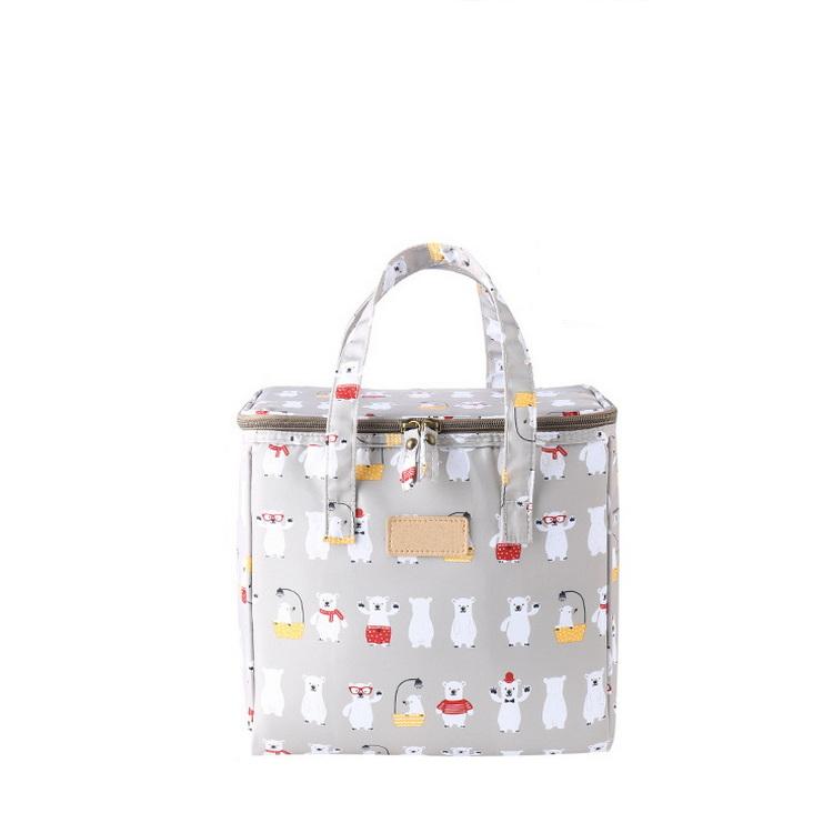 2022 New Fashion Carton Isolierte Tasche Kühler Lunch-Taschen mit unterschiedlichem Muster