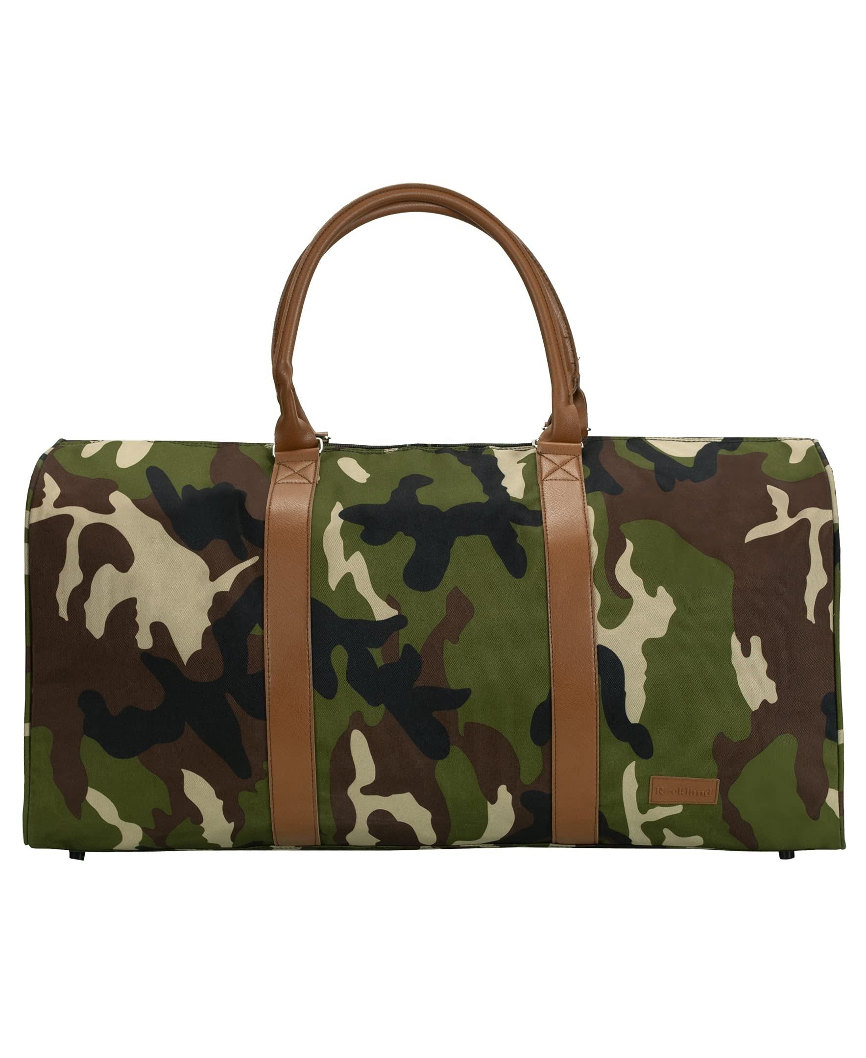 Promotion Portable Camouflage Custom Logo Gym Sports Yoga Tote Duffle Bag mit Schuhfach Outdoor Sports Side Bag