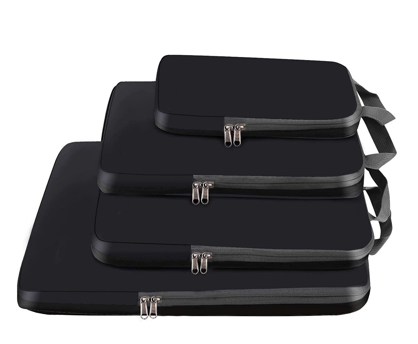 Benutzerdefinierte 4-Set Kompressionsverpackungswürfel Erweiterbare Reiseverpackungsorganisatoren