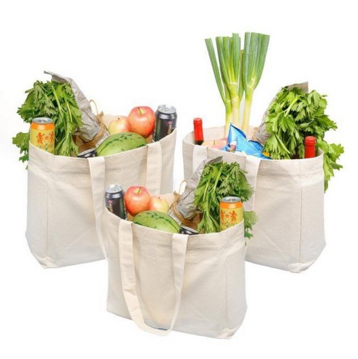 Ökologie Bio-Baumwoll-Musselin-Lebensmittelgeschäft-Supermarkt Multifunktionsdame benutzerdefinierte wiederverwendbare Einkaufstaschen