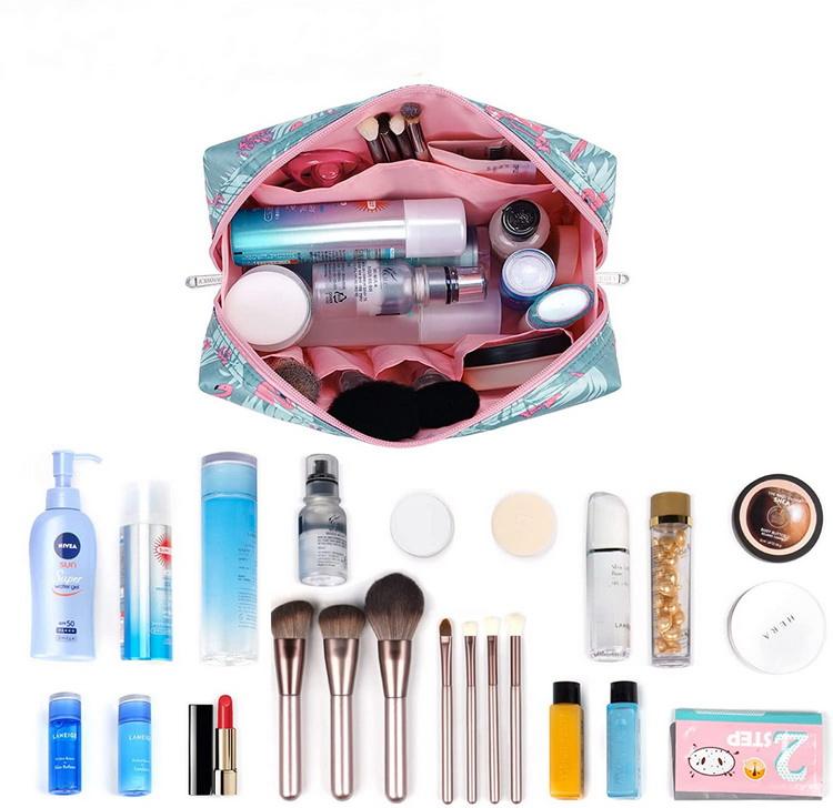 Benutzerdefinierte Logo-Nylon-Kosmetiktasche Werbe-Kulturbeutel für Frauen wasserdichte Make-up-Tasche Großhandel