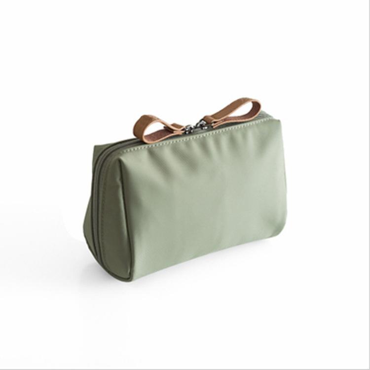 Grüne reisende tragbare Make-up-Tasche Make-up-Halter kosmetische Reißverschlusstaschen Kulturbeutel für Mädchen