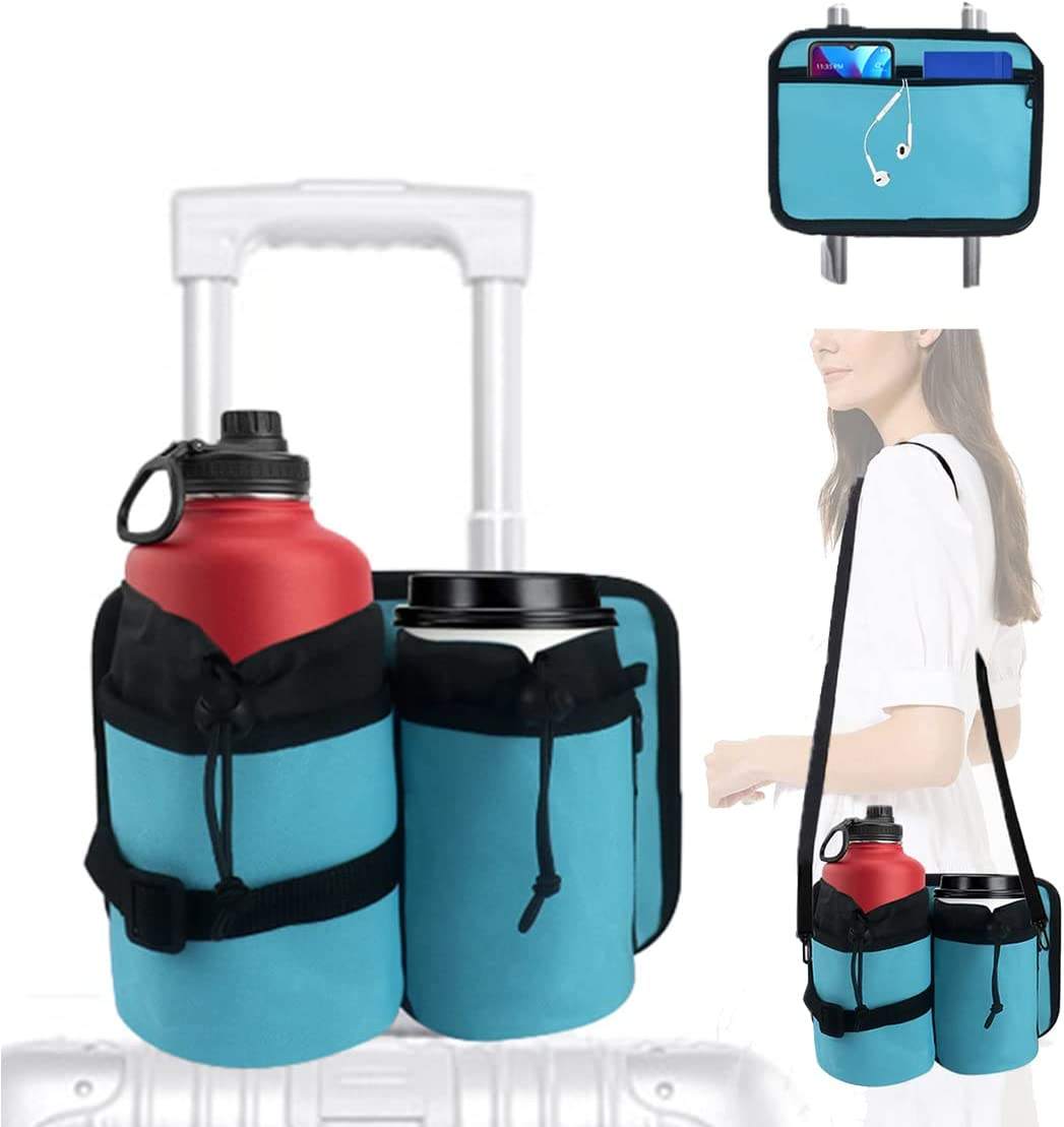 Wasserflasche, Getränkekoffer, Gepäck, montierter Becher-Caddy für Reisegepäck, Getränkehalter