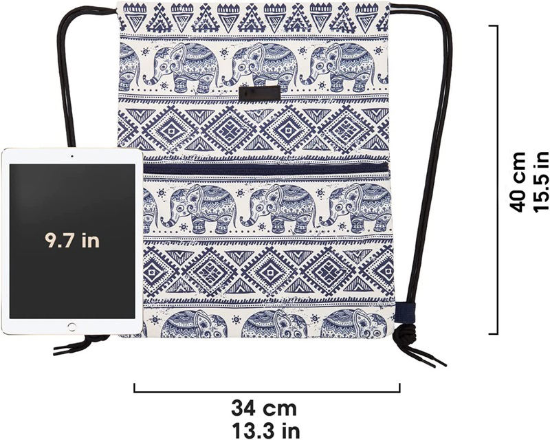 Rucksack mit Kordelzug Nylon-Reißverschluss Rucksack mit Kordelzug und individuellem Logo Rucksack mit Kordelzug und Reißverschluss