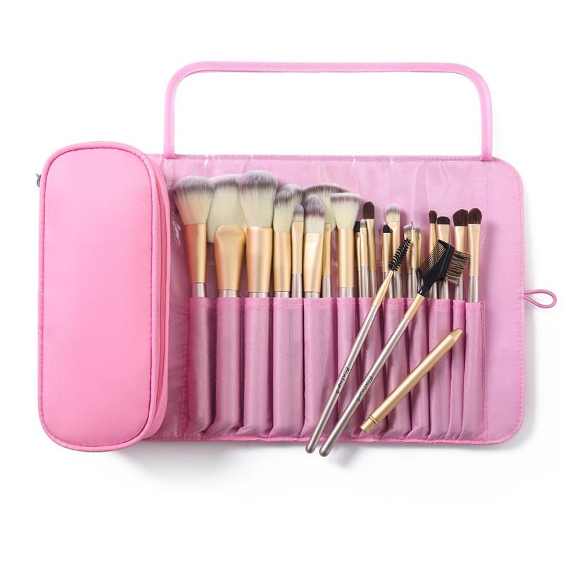 Faltbare Reise-Kosmetiktaschen-Make-upwerkzeug-Bürsten-Tasche mit großer Kapazität
