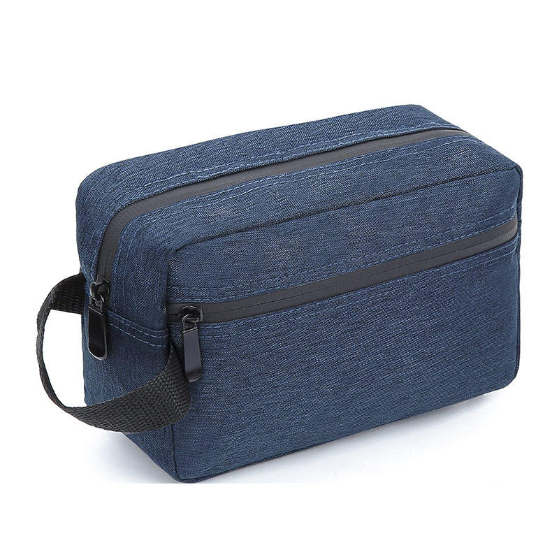 Unisex benutzerdefinierte Farbe Nylon Make-up Aufbewahrung Toilettenartikel Organizer Kulturbeutel Kosmetiktasche für Frauen und Männer