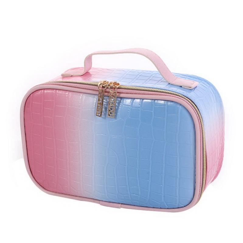 Luxus-PU-Leder-Make-up-Taschen für Frauen, Reisen, Kulturbeutel, Make-up, Zug, Mädchen, Kosmetiktasche, Aufbewahrungstasche