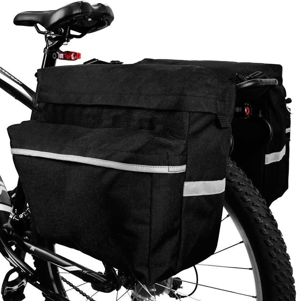 Hochwertige Fahrradtasche Fahrradsatteltasche Wasserdichte Fahrradtasche Gepäckträger Reisefahrradtasche