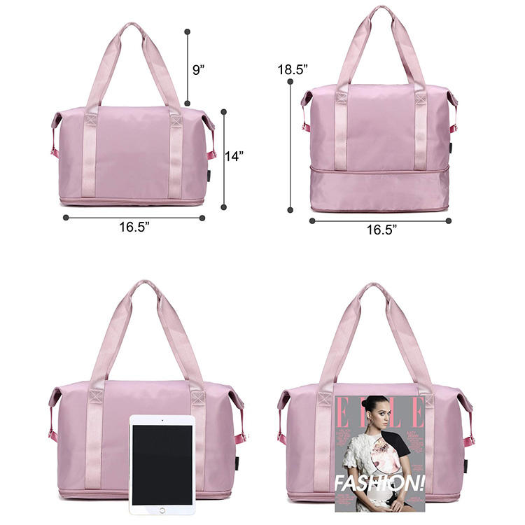 Großhandel Fashion Gym Sport Duffle Bag Extra große leichte Weekender Reisetasche