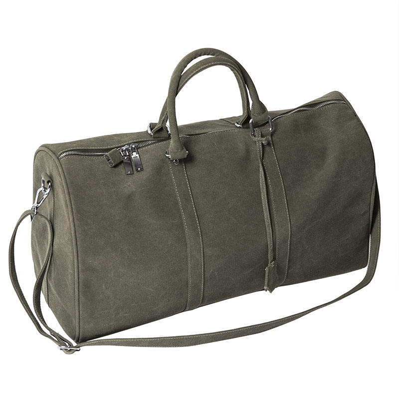 Vintage reisetasche für herren verbringen die nacht duffel reisetasche individuelle ökofreundliche wochenendreisetasche aus canvas
