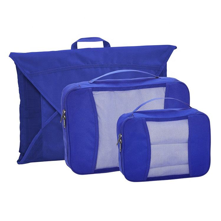 Leichtes 3-teiliges Set aus Stoff, Reise-Organizer, Packwürfel für Jungen, tragbares Gepäck, Koffer-Organizer, Packwürfel