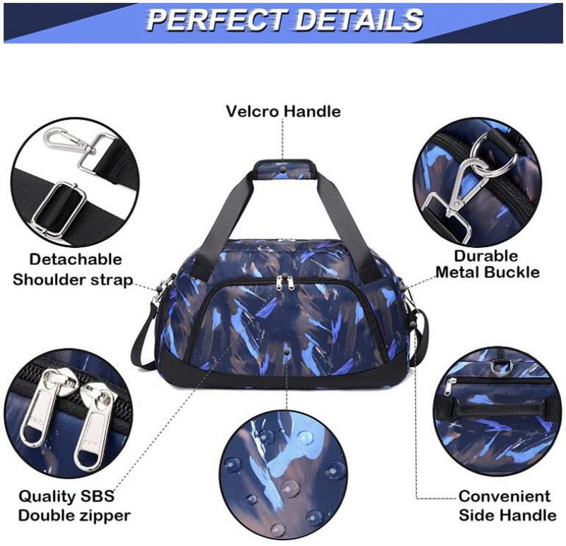Hochwertige Sublimation Kids Overnight Seesack Sporttasche Benutzerdefinierte wasserdichte Kinder Weekend Gym Duffle Bags