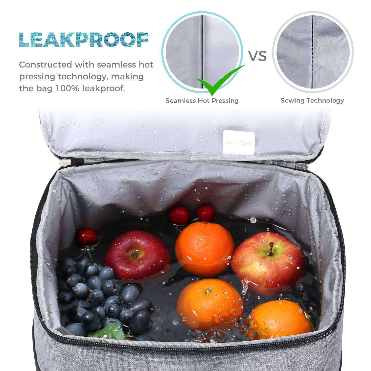 Promotion Isolierte Kühltasche Große Kapazität Lunch Bag Auslaufsichere Weiche Kühltasche Tragbare Tragetasche Für Camping
