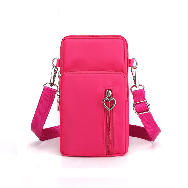 Multi-Pocket Smartphone Wallet Bag Kleine Handytasche Geldbörse mit Blet Loop Schultergurt