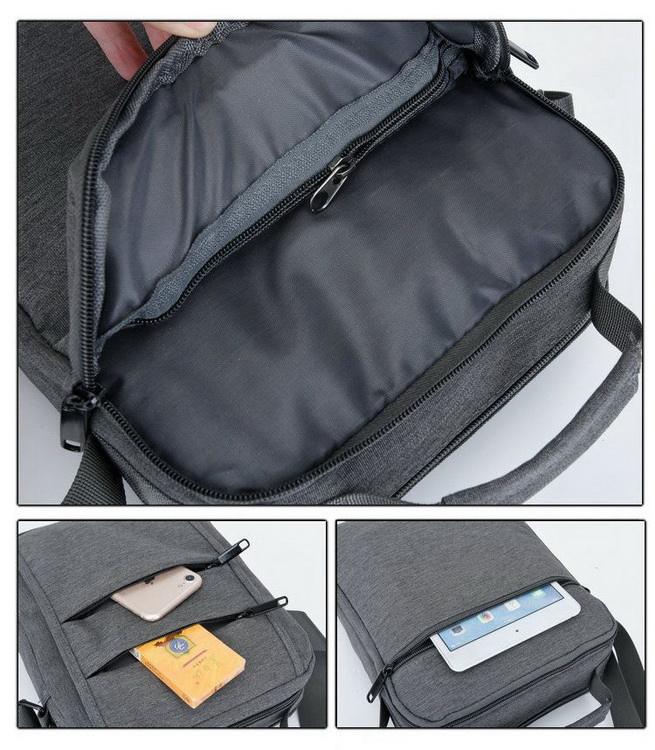 Oxford schwarze Umhängetasche wasserabweisende Brusttasche benutzerdefinierter Herren-Schulter-Tagesrucksack für Männer und Frauen im Großhandel