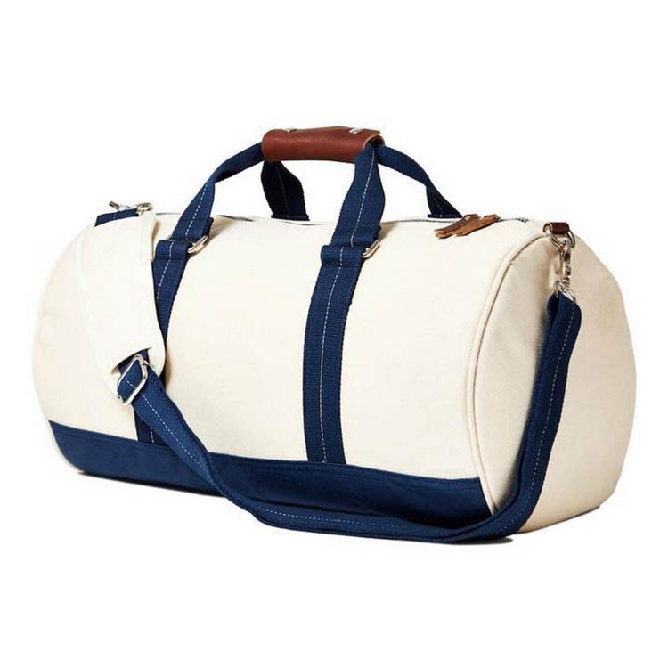 Strapazierfähige, abgerundete Reisetasche, angepasste Sporttasche aus Baumwolle, Fitnessstudio, Großhandel, Seesäcke für Männer