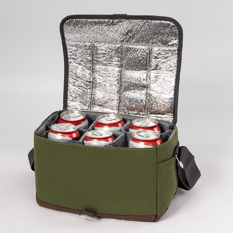 Personalisierte Oxford-Kühltasche, individuelles Logo, Outdoor-Picknick-Kühltaschen für 6 Dosen