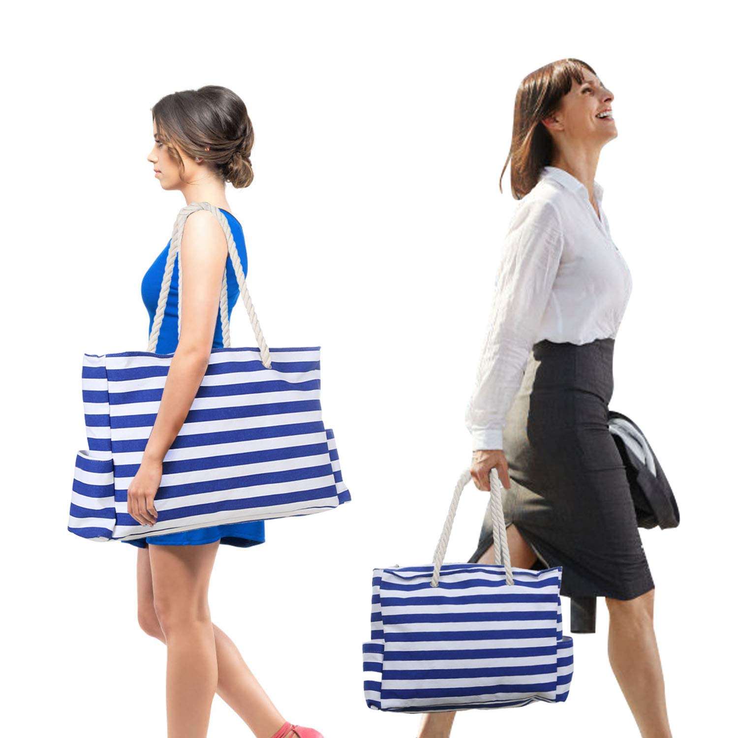 Benutzerdefinierte Strandtaschen mit Seilgriff Handtaschen Neueste Design Mädchen Mode Druck Designer Reise Strand Tragetaschen Frau
