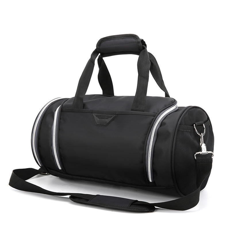 Woman Man Weekeder Fitness Carry On Sports Round Duffle Bags with Shoes Pocket Gym Overnight Mini Girls Duffel Bag Black