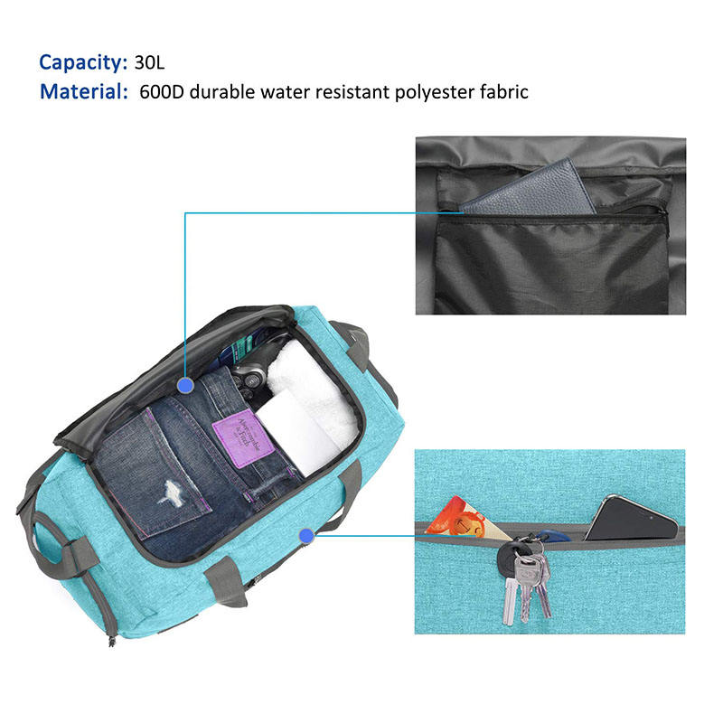 Unisex Weekender Fitness Workout Schuhfach Reisetasche Herren Tragetasche Schulter Reisetasche Sport Outdoor Seesack