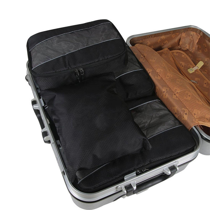 Ultraleichtes Polyester mit individuellem Logo, großer Reisegepäck-Organizer, Mesh-Pack, Beutel-Set, Packwürfel