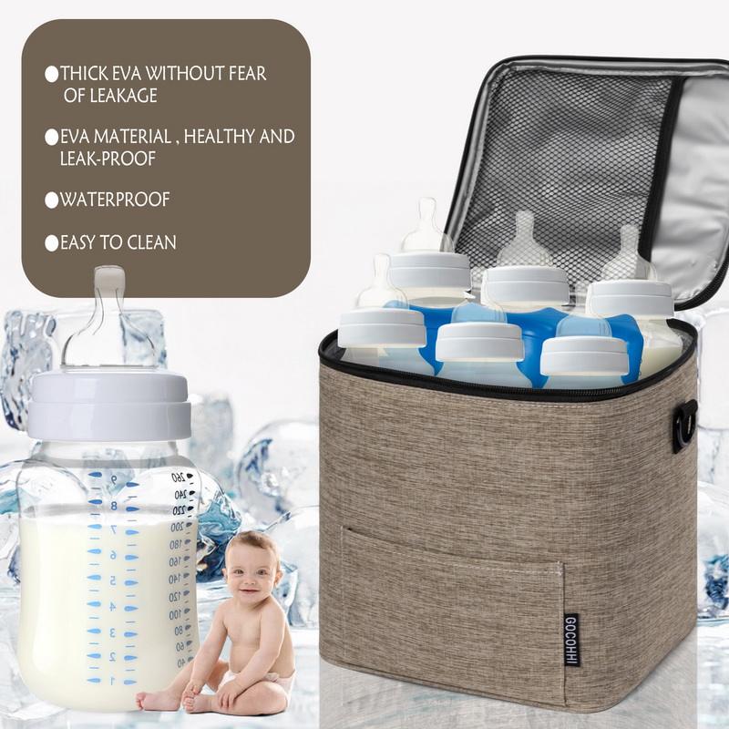 Tiermilch-Isoliertaschen mit großem Fassungsvermögen, benutzerdefinierte Kühltasche für stillende Mütter, Muttermilch, mit Eisbeutel